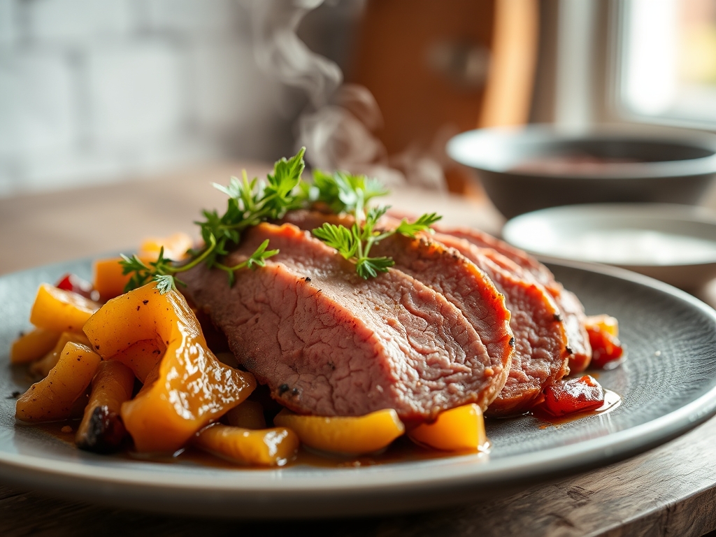 Freshly prepared boiled corned beef recipes