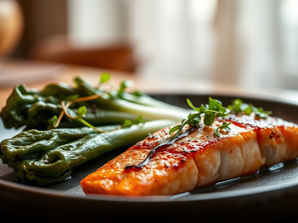 Freshly prepared bok choy salmon recipes