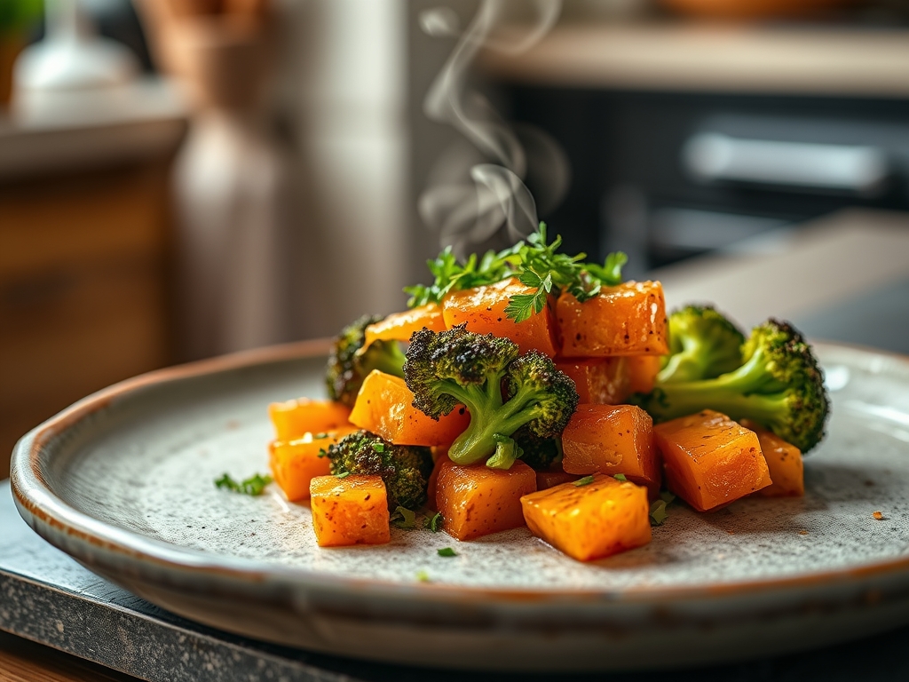 Freshly prepared broccoli sweet potato recipes