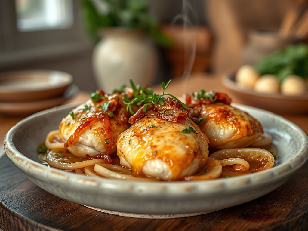 Freshly prepared french onion chicken recipes