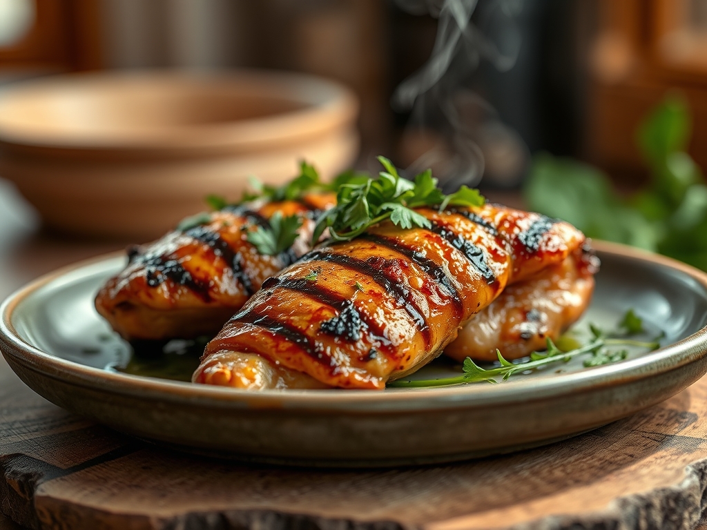 Freshly prepared grilled chicken recipes marinade