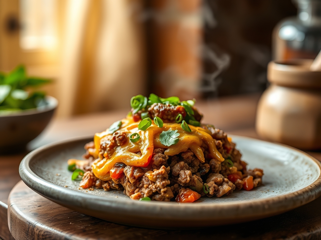 Freshly prepared ground beef recipes taco casserole