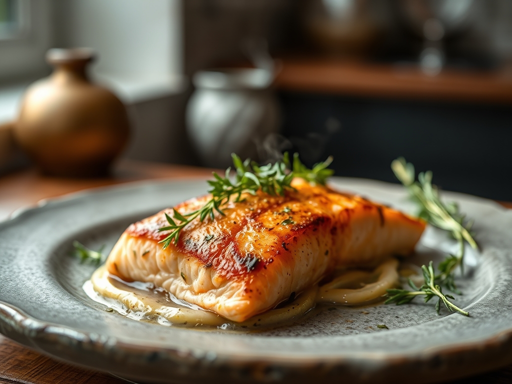 Freshly prepared herb salmon recipes