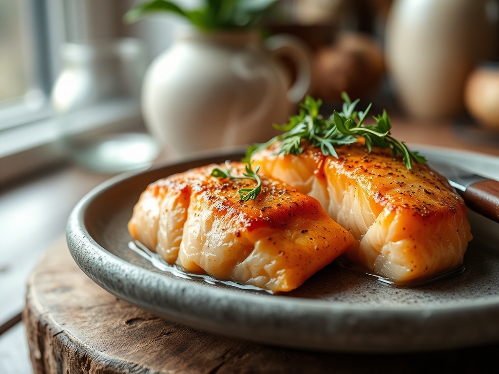 Freshly prepared keta salmon recipes