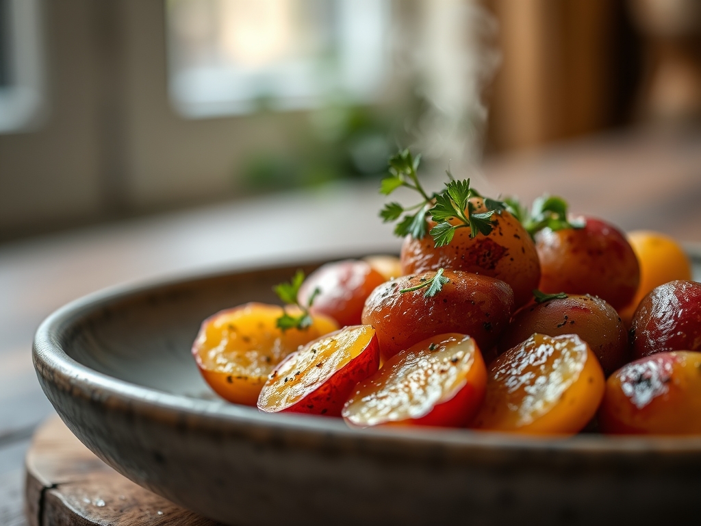 Freshly prepared little red potato recipes