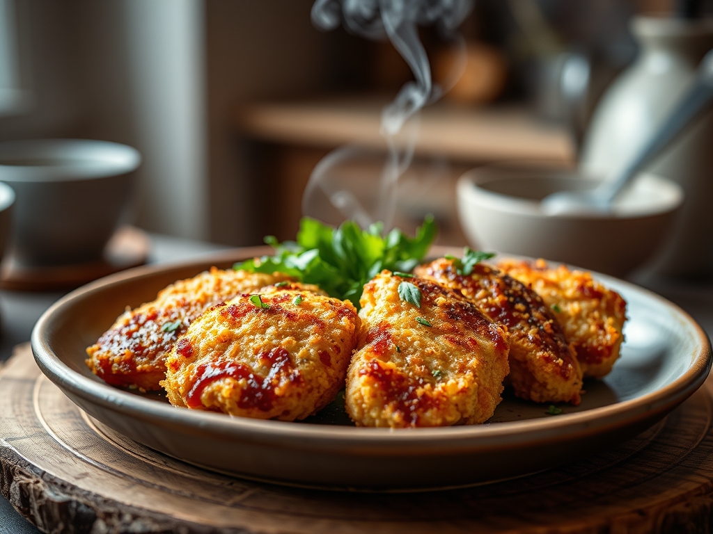 Freshly prepared panko and chicken recipes