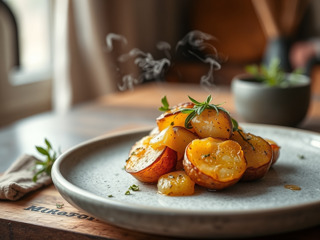 Freshly prepared potato recipes vegan