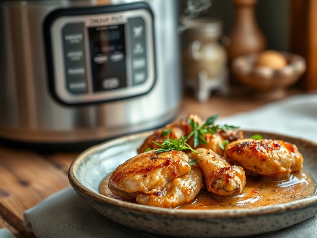 Freshly prepared pressure pot chicken recipes