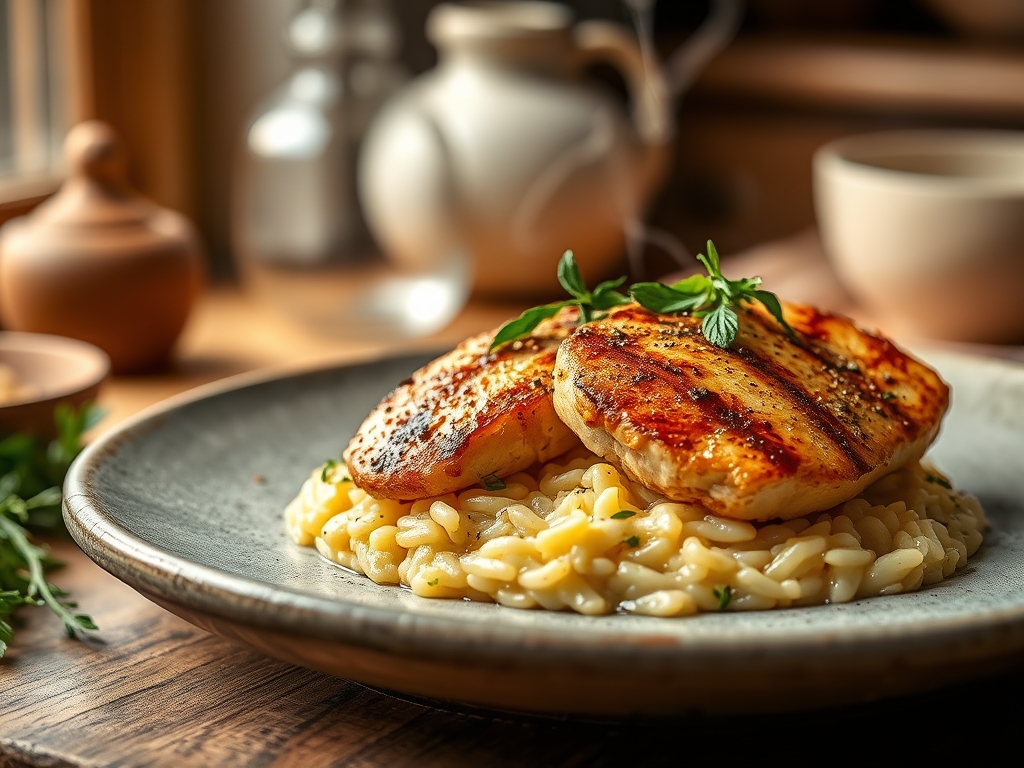 Freshly prepared risotto chicken recipes